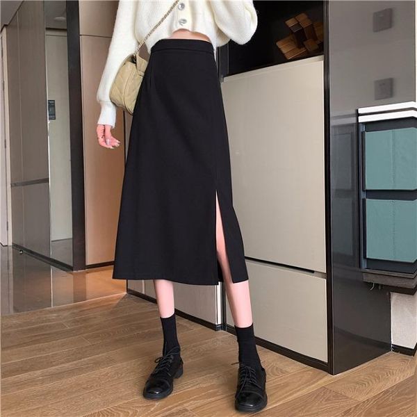 skirts female in the spring of 2021 qualities black long show thin package hip skirt tall waist a word
skirts female in the spring of 2021 qualities black long show thin package hip skirt tall waist a word