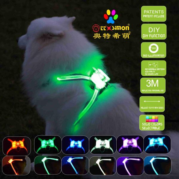 dog collars & leashes cc simon dogled rgb collar led for large dogs reflective harness including multicolored fiber
dog collars & leashes cc simon dogled rgb collar led for large dogs reflective harness including multicolored fiber