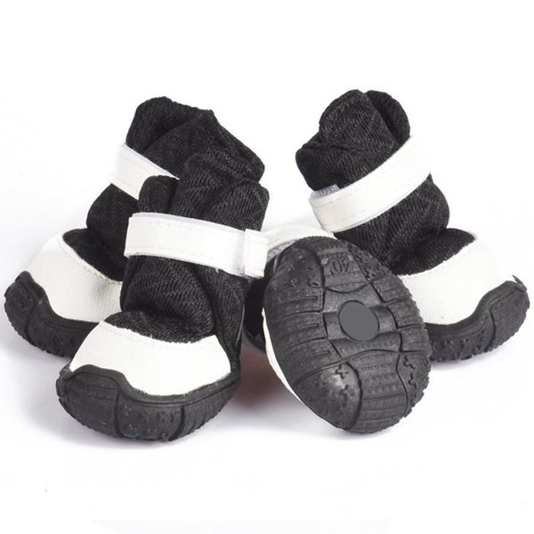 dog apparel 4 pcs/set shoes sockspet waterproof rain for dogs medium large breathable anti-slip boots