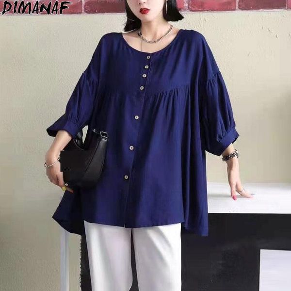 women's blouses & shirts dimanaf 2021 oversize women shirt solid blouse bat buttons lady tee loose vintage fashion summer cardigan 5xl, White
women's blouses & shirts dimanaf 2021 oversize women shirt solid blouse bat buttons lady tee loose vintage fashion summer cardigan 5xl, White