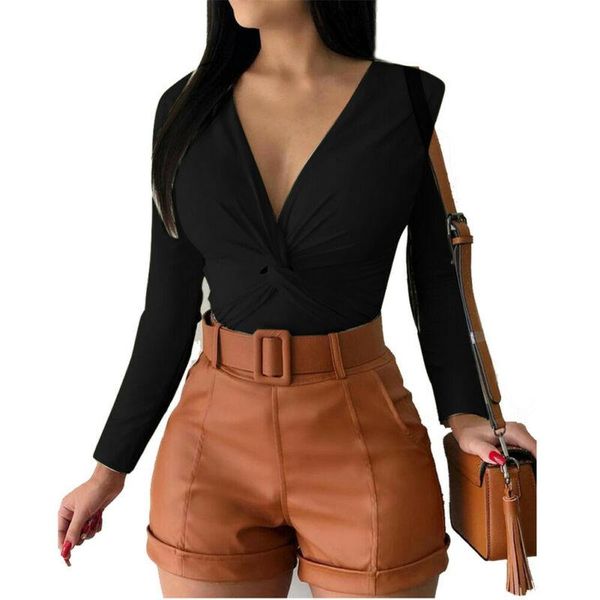 women's blouses & shirts women blouse v neck long sleeve twist bownot tee ladies casual slim fashion, White 
women's blouses & shirts women blouse v neck long sleeve twist bownot tee ladies casual slim fashion, White