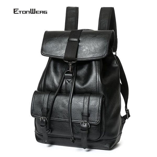 backpack computer lapmen brand pu leather school bookbag solid black travel bag pack women casual backbag leisure 2021
backpack computer lapmen brand pu leather school bookbag solid black travel bag pack women casual backbag leisure 2021