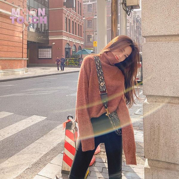 women's sweaters women fleece turtle neck cashmere sweater korean style loose warm knitted pullover winter outwear lazy oaf female jump, White;black
women's sweaters women fleece turtle neck cashmere sweater korean style loose warm knitted pullover winter outwear lazy oaf female jump, White;black