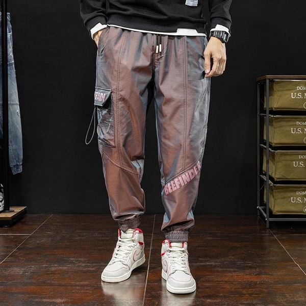 men's pants sweatpants spring and summer reflective trend fashion loose casual stretch slim straight trousers clothing, Black
men's pants sweatpants spring and summer reflective trend fashion loose casual stretch slim straight trousers clothing, Black