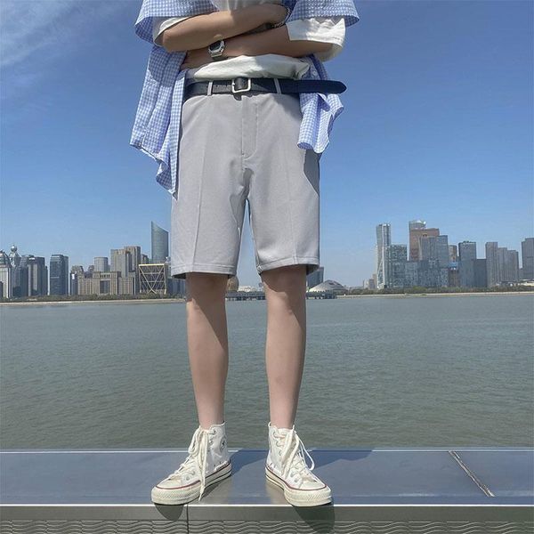 men's shorts summer suit slim fashion business society mens dress korean loose solid color straight casual men, White;black
men's shorts summer suit slim fashion business society mens dress korean loose solid color straight casual men, White;black