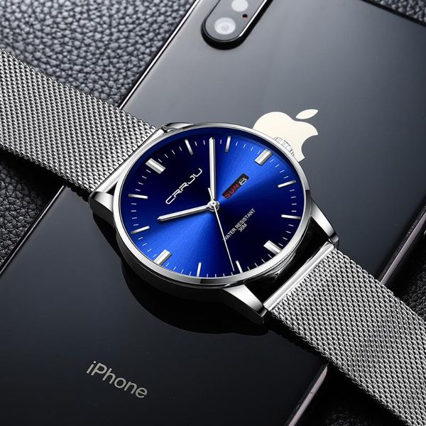 wristwatches 2021 crrju watches for men wristwatch casual fashion ultra-thin waterproof sport quartz watch relogio masculin, Slivery;brown
wristwatches 2021 crrju watches for men wristwatch casual fashion ultra-thin waterproof sport quartz watch relogio masculin, Slivery;brown