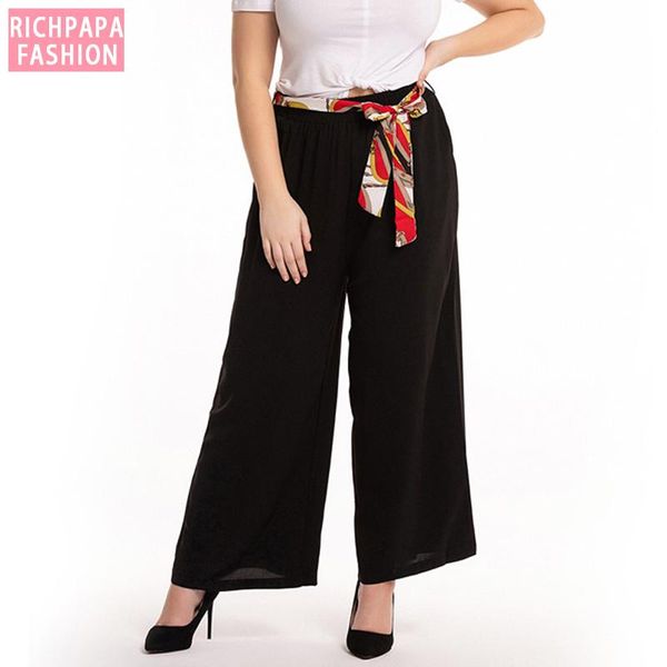 women's pants & capris pantalon femme verano high waist wide leg plus size summer women full length black ladies trousers mujer, Black;white
women's pants & capris pantalon femme verano high waist wide leg plus size summer women full length black ladies trousers mujer, Black;white