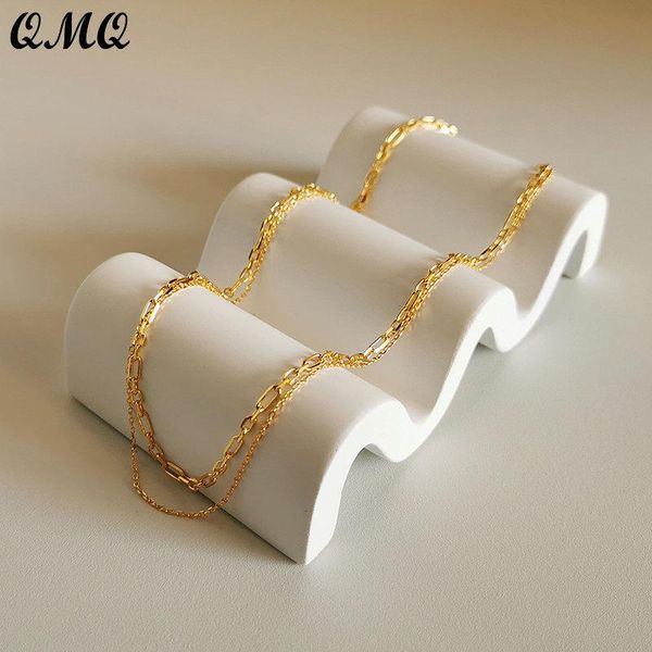 chains 925 sterling silver simple double layer lock chain necklace for women 18k gold plated geometric clavicle fine jewelry
chains 925 sterling silver simple double layer lock chain necklace for women 18k gold plated geometric clavicle fine jewelry