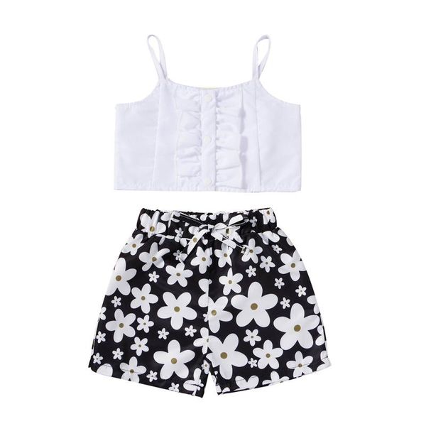 clothing sets baby girl 2pcs summer clothes set toddler girls solid sleeveless vest+floral printed shorts suit 1-7 year, White
clothing sets baby girl 2pcs summer clothes set toddler girls solid sleeveless vest+floral printed shorts suit 1-7 year, White