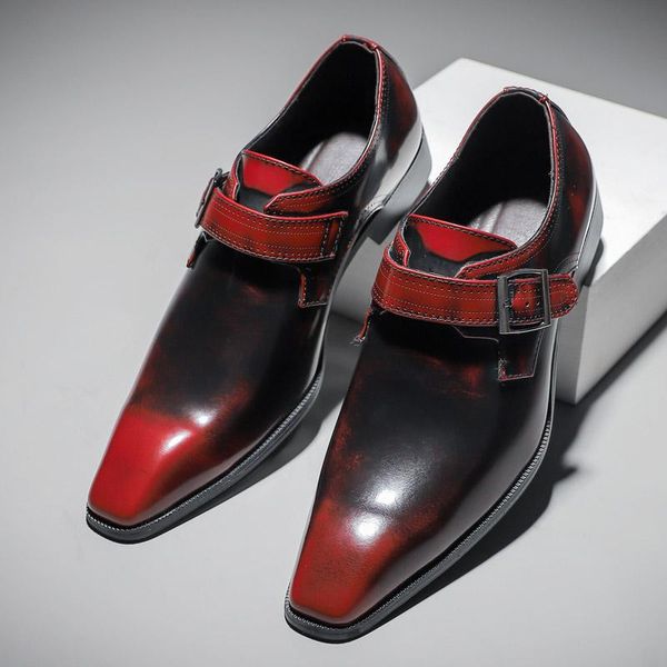 dress shoes classic brand banquet mens leather shoe buckle strap casual business good quality office male vintage, Black
dress shoes classic brand banquet mens leather shoe buckle strap casual business good quality office male vintage, Black