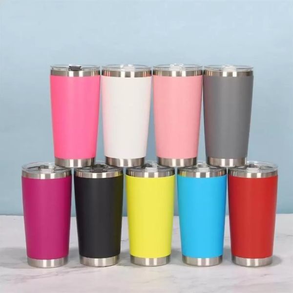 dhl 18 colors 20oz tumblers stainless steel vacuum insulated double wall wine glass thermal cup coffee beer mug with lids for travel xu
dhl 18 colors 20oz tumblers stainless steel vacuum insulated double wall wine glass thermal cup coffee beer mug with lids for travel xu