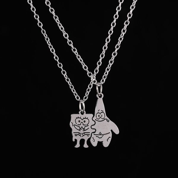 2pcs/set fashion friends love couple pendant necklace cartoon character star good jewelry gifts wholesale, Silver
2pcs/set fashion friends love couple pendant necklace cartoon character star good jewelry gifts wholesale, Silver
