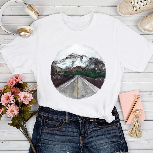 women's t-shirt t-shirts women printing mountain watercolor kawaii fashion 90s clothing tshirt lady stylish sweet print clothes tee, White
women's t-shirt t-shirts women printing mountain watercolor kawaii fashion 90s clothing tshirt lady stylish sweet print clothes tee, White
