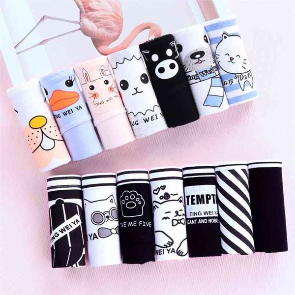 7pcs/set women's underwear cute cotton panties briefs for girl ladies lingerie cartoon girls pink pantys underpants thongs 210720, Black;pink
7pcs/set women's underwear cute cotton panties briefs for girl ladies lingerie cartoon girls pink pantys underpants thongs 210720, Black;pink