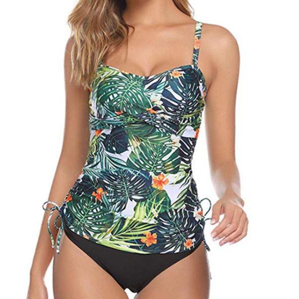 women's swimwear 2021 swimsuit women beach tankini printed split bikini set push up 2 piece sets womens bathing suit trajes, White;black
women's swimwear 2021 swimsuit women beach tankini printed split bikini set push up 2 piece sets womens bathing suit trajes, White;black