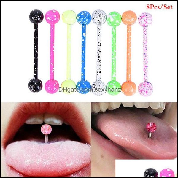 other body jewelry 8pcs/set mix stainless steel colorf barbell tongue bar ring piercing gift drop delivery 2021 rt82w, Slivery;golden
other body jewelry 8pcs/set mix stainless steel colorf barbell tongue bar ring piercing gift drop delivery 2021 rt82w, Slivery;golden