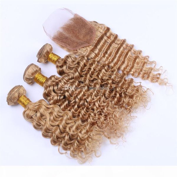 deep wave human hair bundles #27 strawberry blonde 3 bundles with lace closure brazilian virgin human hair wefts with 4*4 lace closure, Black;brown
deep wave human hair bundles #27 strawberry blonde 3 bundles with lace closure brazilian virgin human hair wefts with 4*4 lace closure, Black;brown