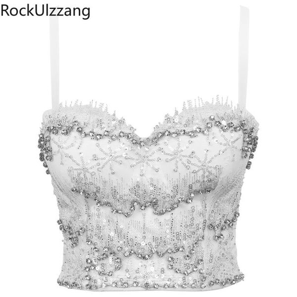 women's tanks & camis sequin fish net padded push up bras strap fashion corset crop women summer tee plus size cropped club dancer, White
women's tanks & camis sequin fish net padded push up bras strap fashion corset crop women summer tee plus size cropped club dancer, White