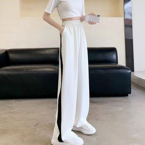 women's pants & capris women spring autumn black white color matching casual wide-leg pant female oversized street woman clothes
women's pants & capris women spring autumn black white color matching casual wide-leg pant female oversized street woman clothes