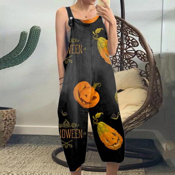 women's pants & capris 2021 halloween skull print women jumpsuit spring strap wide leg loose romper summer sleeveless straps beach over, Black;white
women's pants & capris 2021 halloween skull print women jumpsuit spring strap wide leg loose romper summer sleeveless straps beach over, Black;white