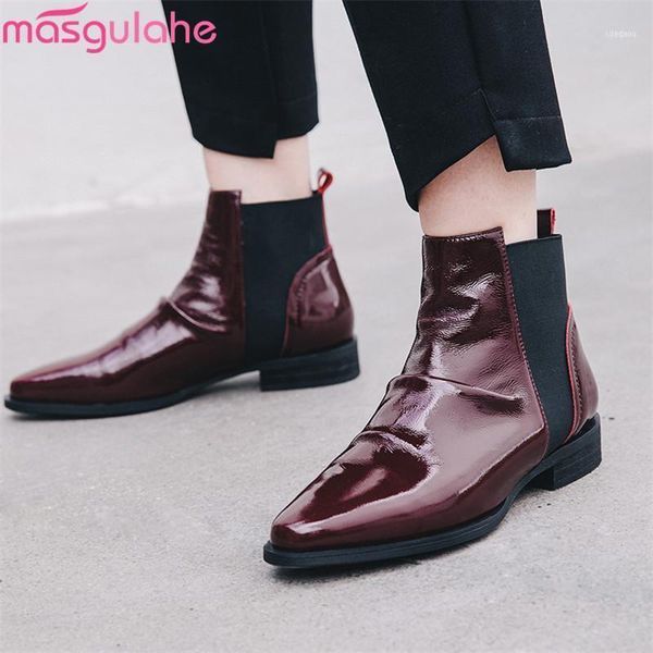 boots masgulahe 2021 patent leather shoes women ankle slip on spring autumn casual low heels woman11, Black
boots masgulahe 2021 patent leather shoes women ankle slip on spring autumn casual low heels woman11, Black