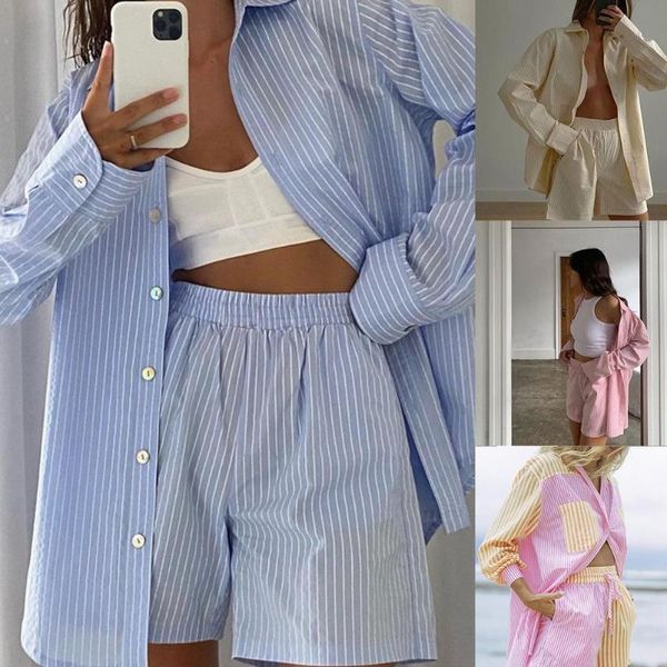 women's jackets ladies casual suit shorts color two piece long-sleeved high-waist two-piece striped shirt k8z1, Black;brown
women's jackets ladies casual suit shorts color two piece long-sleeved high-waist two-piece striped shirt k8z1, Black;brown