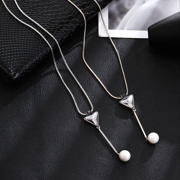 pendant necklaces long sweater chain necklace glass round pearl & gold color elegant wedding party jewelry accessories gift 2021, Silver
pendant necklaces long sweater chain necklace glass round pearl & gold color elegant wedding party jewelry accessories gift 2021, Silver