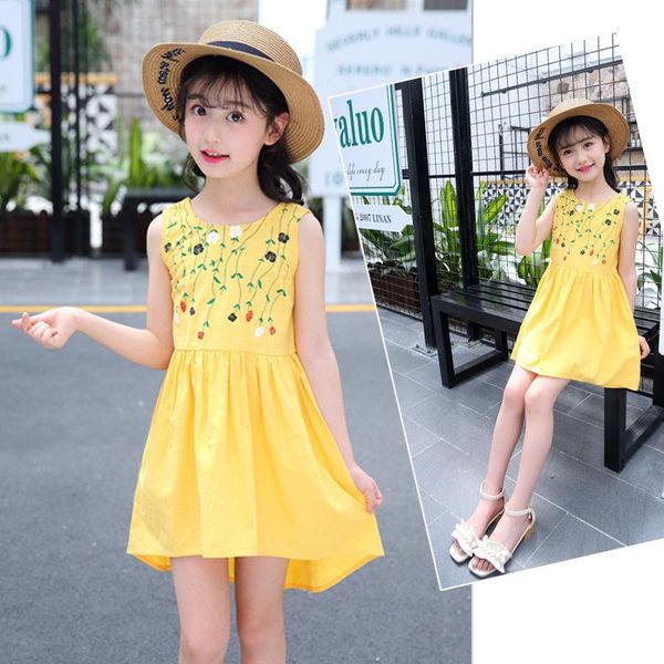 girl's dresses girls' dress 2021 summer sleeveless beach dress, bow tie, leisure swallow tail princess 4-12 year, Red;yellow
girl's dresses girls' dress 2021 summer sleeveless beach dress, bow tie, leisure swallow tail princess 4-12 year, Red;yellow