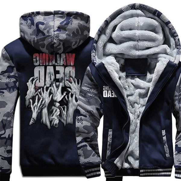 camouflage color hoodies the walking dead hooded men wool liner fat rits jas wings 2019 male hands scary training suit, Black;green
camouflage color hoodies the walking dead hooded men wool liner fat rits jas wings 2019 male hands scary training suit, Black;green
