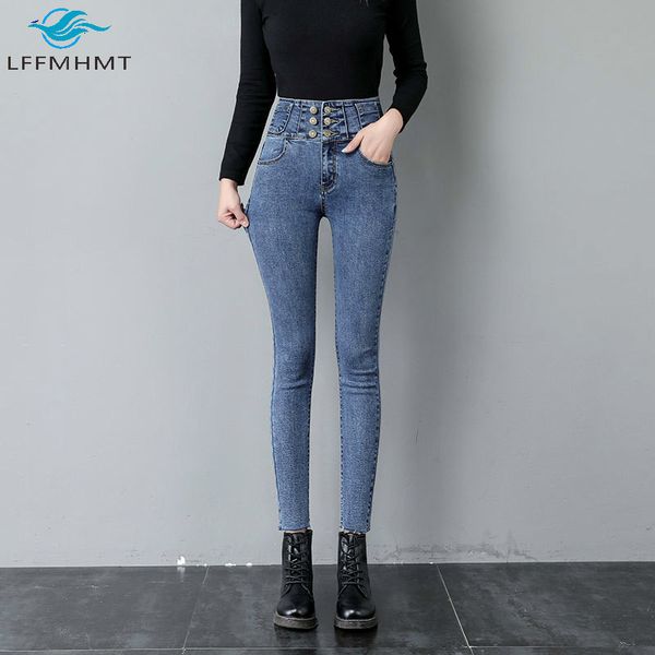 2021 women spring autumn new fashion korean style high waist slim fit office lady casual skinny blue denim trousers ild5
2021 women spring autumn new fashion korean style high waist slim fit office lady casual skinny blue denim trousers ild5
