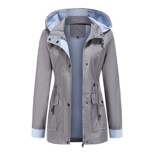 women's trench coats 2021 removable cap female windbreaker hooded cape woman clothes long coat loose plus size striped lining outwear, Tan;black
women's trench coats 2021 removable cap female windbreaker hooded cape woman clothes long coat loose plus size striped lining outwear, Tan;black