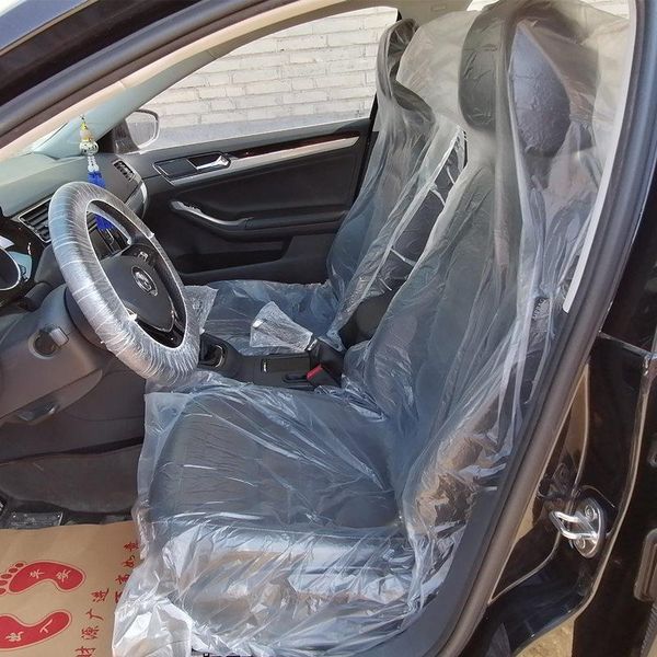 chair covers 1000pcs transparent waterproof disposable plastic car seat cover kit with steering wheel gear lever
chair covers 1000pcs transparent waterproof disposable plastic car seat cover kit with steering wheel gear lever