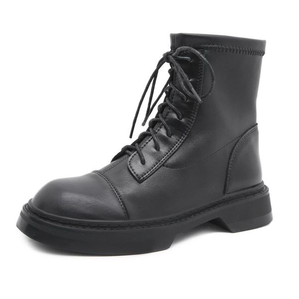 boots 2021 fashion women autumn early winter shoes thick sole leather botas ankle black non-slip a2974
boots 2021 fashion women autumn early winter shoes thick sole leather botas ankle black non-slip a2974
