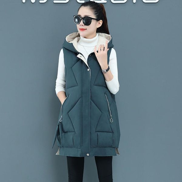 women's vests 2021 autumn winter women coat warm down cotton thick lady clothing plus size parka outerwear female waistcoat, Black;white
women's vests 2021 autumn winter women coat warm down cotton thick lady clothing plus size parka outerwear female waistcoat, Black;white