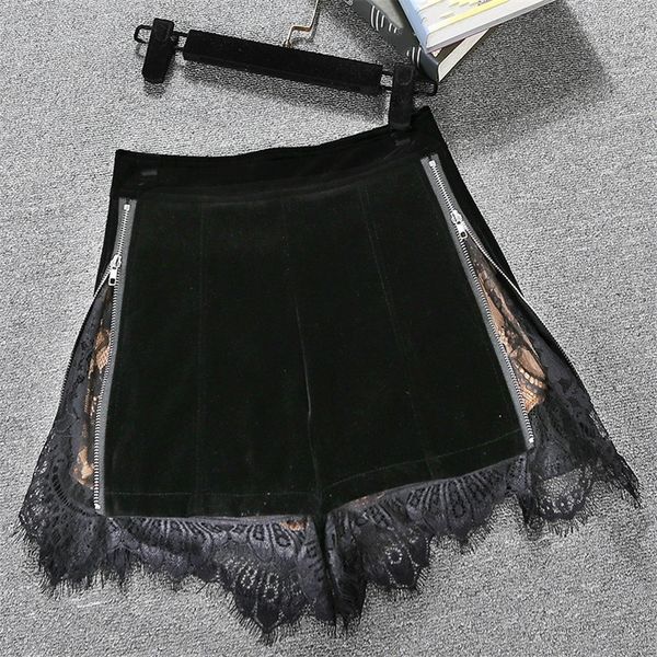 deat autumn winter women velvet wide leg shorts black new lace edge high waist slim western style a- line rc019 210306, White;black
deat autumn winter women velvet wide leg shorts black new lace edge high waist slim western style a- line rc019 210306, White;black