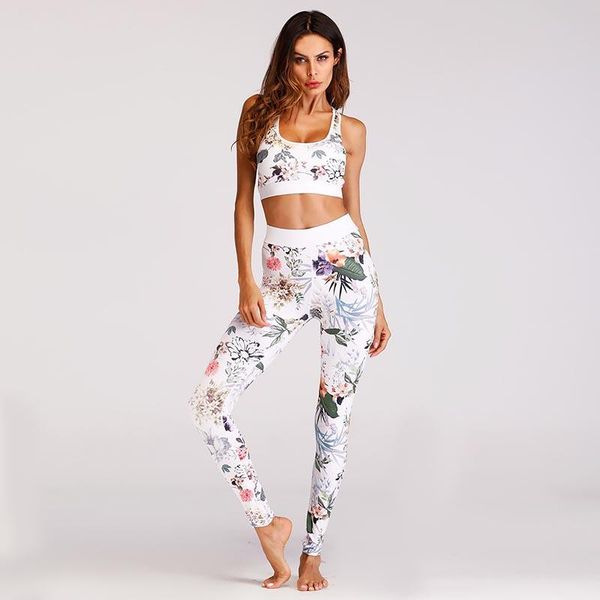yoga outfits salspor women floral print fitness set gym leggings sportswear running suit motion work out, White;red
yoga outfits salspor women floral print fitness set gym leggings sportswear running suit motion work out, White;red
