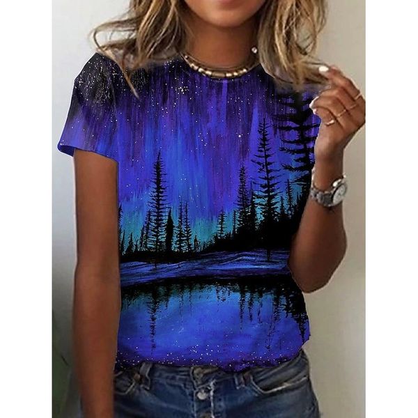 dark blue night scene printing women is fashion word 3d printing short slim t-shirt summer casual round neck short short sleeve t-shirt, White
dark blue night scene printing women is fashion word 3d printing short slim t-shirt summer casual round neck short short sleeve t-shirt, White