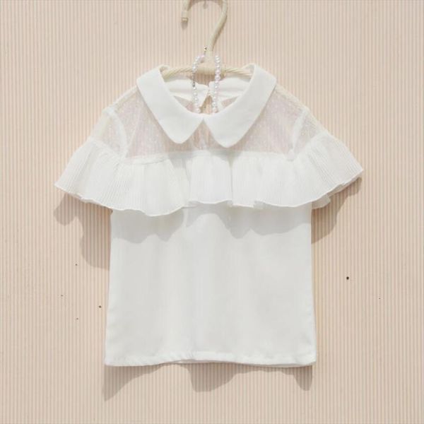 summer baby toddler teenager school girls white chiffon ruffles girl short sleeve kids shirt 6 8 10 12 years, White;black
summer baby toddler teenager school girls white chiffon ruffles girl short sleeve kids shirt 6 8 10 12 years, White;black