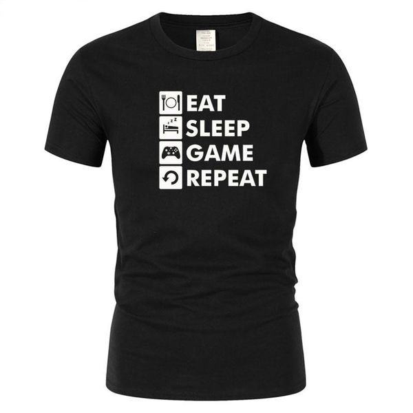 men's t-shirts gamer nerd black cotton t-shirt crew neck with sleep rehearsal game, White;black
men's t-shirts gamer nerd black cotton t-shirt crew neck with sleep rehearsal game, White;black