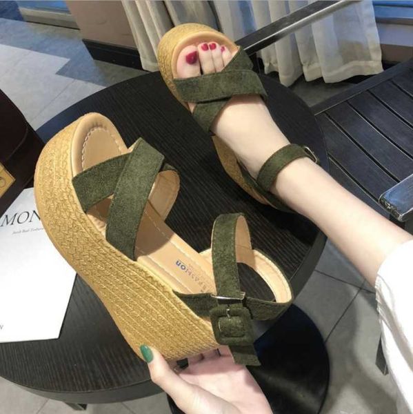 fashion 2021 new summer women's sandals peep-toe wedge 9cm high heels platfroms casual party dress gladiator sandalias ladies, Black
fashion 2021 new summer women's sandals peep-toe wedge 9cm high heels platfroms casual party dress gladiator sandalias ladies, Black