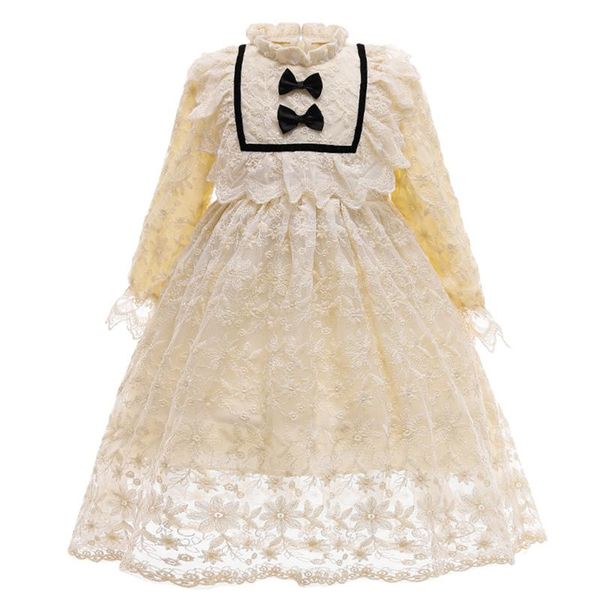 girl's dresses little girl’s lolita style long sleeve dress fashion solid color lace round neck a-line princess baptism beige 0-6, Red;yellow
girl's dresses little girl’s lolita style long sleeve dress fashion solid color lace round neck a-line princess baptism beige 0-6, Red;yellow