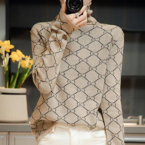 women's sweaters ladies pullover casual solid color 100% wool sweater 2021 autumn and winter high-neck cashmere plus size top, White;black
women's sweaters ladies pullover casual solid color 100% wool sweater 2021 autumn and winter high-neck cashmere plus size top, White;black