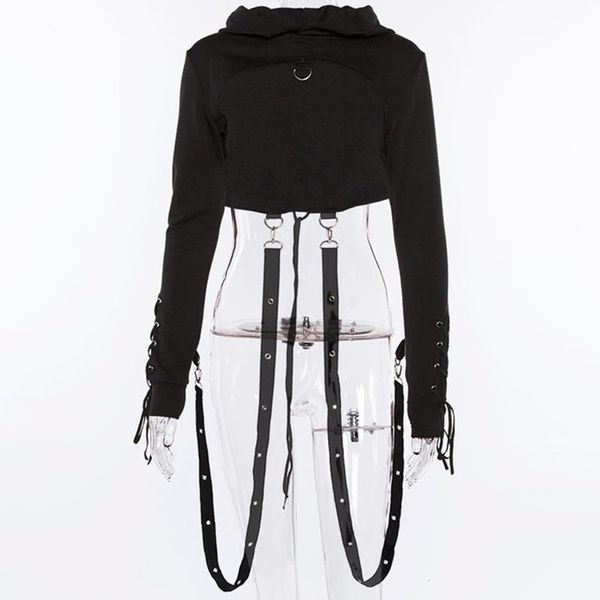 black short hoodies womens cross bandage metal hooded pullover sweatshirts pastel gothic fashion goth beauty for girl
black short hoodies womens cross bandage metal hooded pullover sweatshirts pastel gothic fashion goth beauty for girl