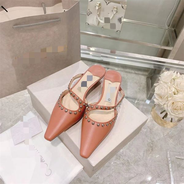 designer sandals spring, summer and autumn women's fashion luxury low heel shoes leather sole rivets party home outdoor convenience, Black
designer sandals spring, summer and autumn women's fashion luxury low heel shoes leather sole rivets party home outdoor convenience, Black