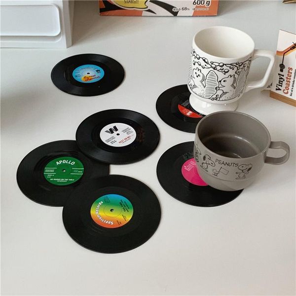 mats & pads creative coffee mug cup coasters 6 pcs heat-resistant nonslip record table drink placemats
mats & pads creative coffee mug cup coasters 6 pcs heat-resistant nonslip record table drink placemats