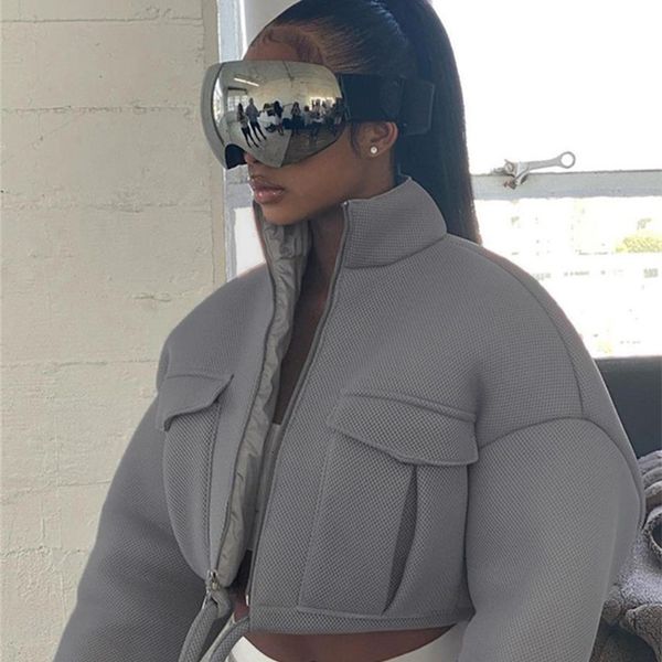 new fashion turtleneck jacket long sleeve up tunic pocket streetwear winter short warm coat si7c, Black;brown
new fashion turtleneck jacket long sleeve up tunic pocket streetwear winter short warm coat si7c, Black;brown