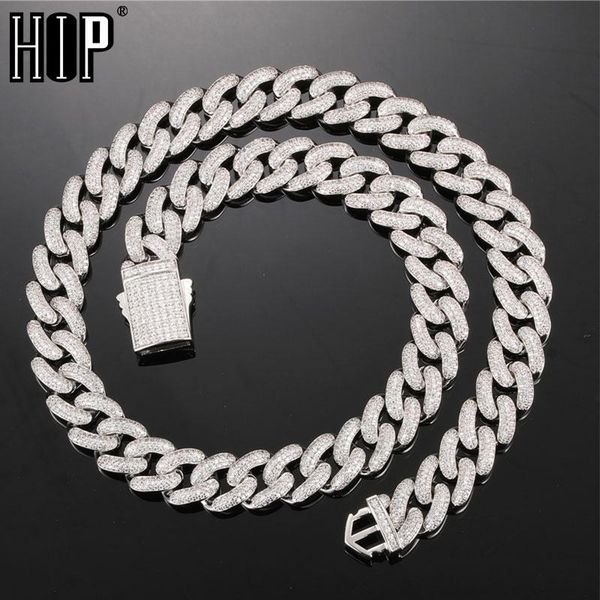 chains hip hop 14mm iced out cuban link chain copper + cubic zirconia stones necklace for women men jewelry 16"-30", Silver
chains hip hop 14mm iced out cuban link chain copper + cubic zirconia stones necklace for women men jewelry 16"-30", Silver
