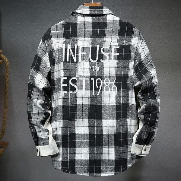 men's jackets spring autumn casual denim jacket men embroidery patchwork plaid outerwear fashion slim fit single breasted jean cargo, Black;brown
men's jackets spring autumn casual denim jacket men embroidery patchwork plaid outerwear fashion slim fit single breasted jean cargo, Black;brown