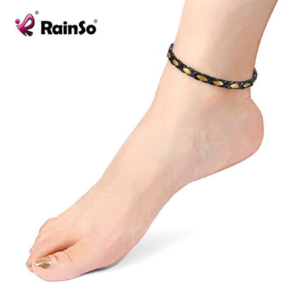 rainso magnetic health care for women stainless steel anklets negative ions balance femme black charm jewelry gifts, Golden;silver
rainso magnetic health care for women stainless steel anklets negative ions balance femme black charm jewelry gifts, Golden;silver