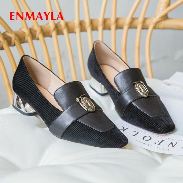 dress shoes enmayla 2021 square toe slip-on basic women luxury corduroy casual genuine leather high heels 34-39, Black
dress shoes enmayla 2021 square toe slip-on basic women luxury corduroy casual genuine leather high heels 34-39, Black